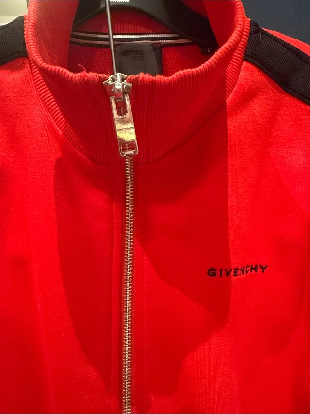 Authentic Givenchy Kids Bright Red Zip Jacket with Shorts Never Worn